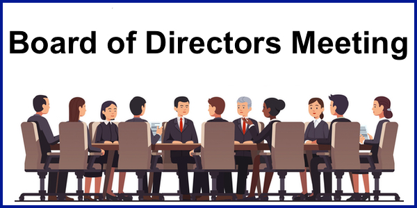Board of Directors Meeting – May 28th, 2024